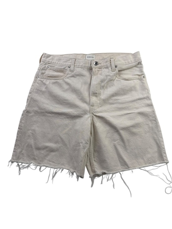 Everlane Pants - Everlane The OG Baggy Jean Shorts Frayed Hem Bone Sz 31R